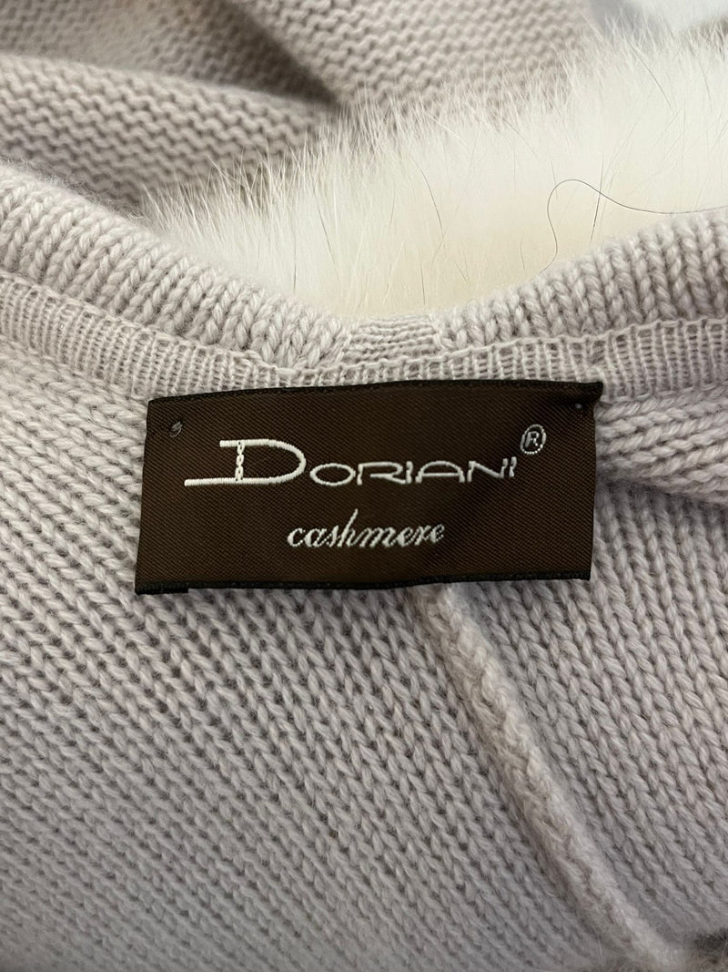 Doriani Rabbit Fur & Cashmere Cape. Size M