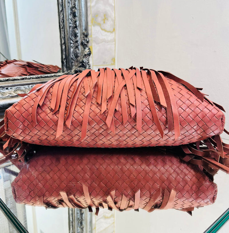 Bottega Veneta Fringe Intrecciato Leather Tote Bag