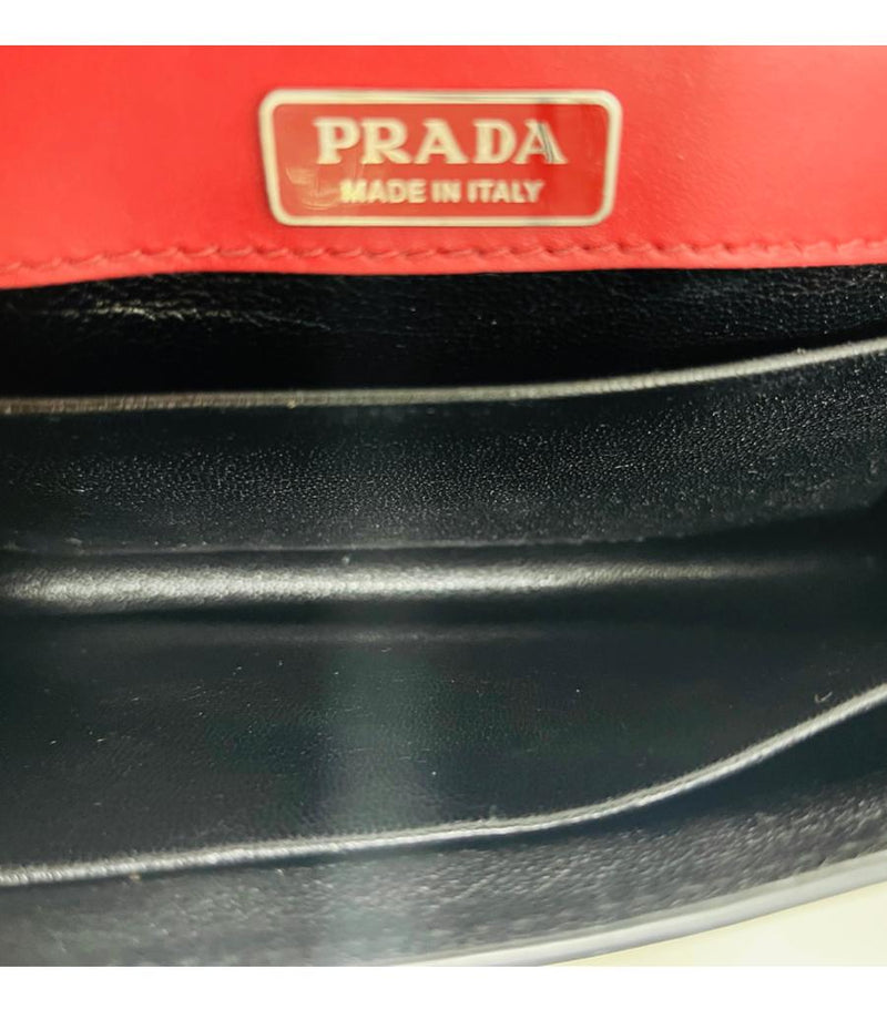 Prada Cashier Crystal Embellished Leather Bag