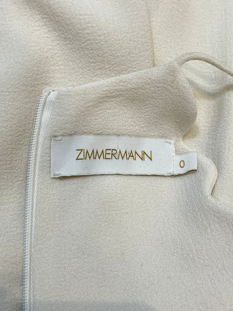 Zimmermann Scalloped Halter Neck Jumpsuit. Size 0