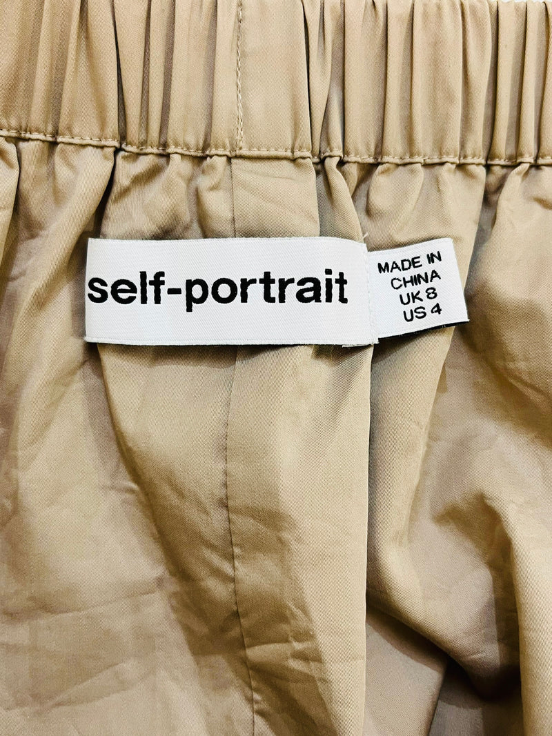 Self-Portrait Off Shoulder Cotton Jumpsuit. Size 8UK
