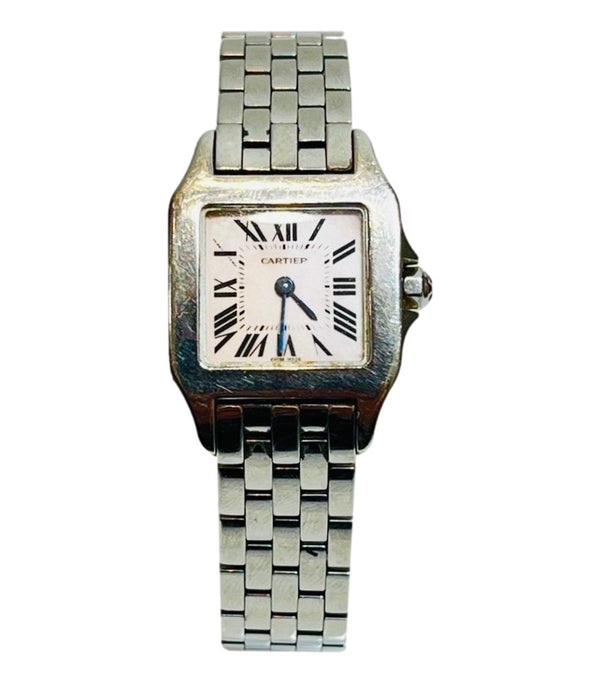 Cartier Santos Demoiselle Mother Of Pearl & Steel Watch