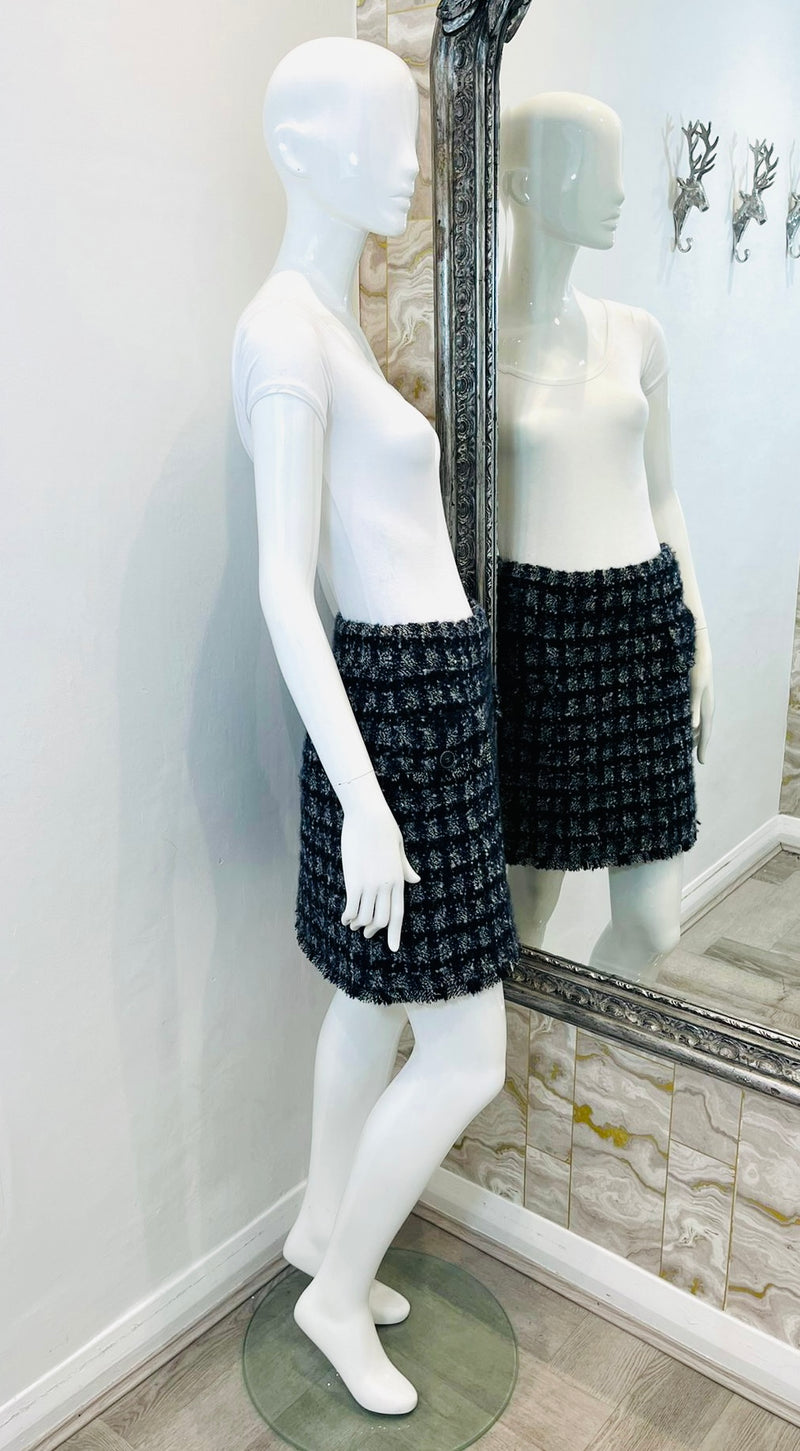 Chanel Cashmere, Wool & Silk Skirt. Size 36FR