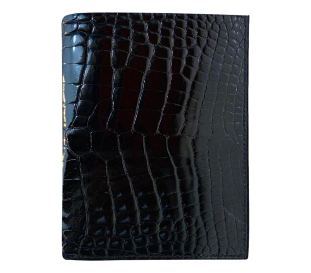 HERMES Men Black Genuine Leather Wallet Black - Price in India