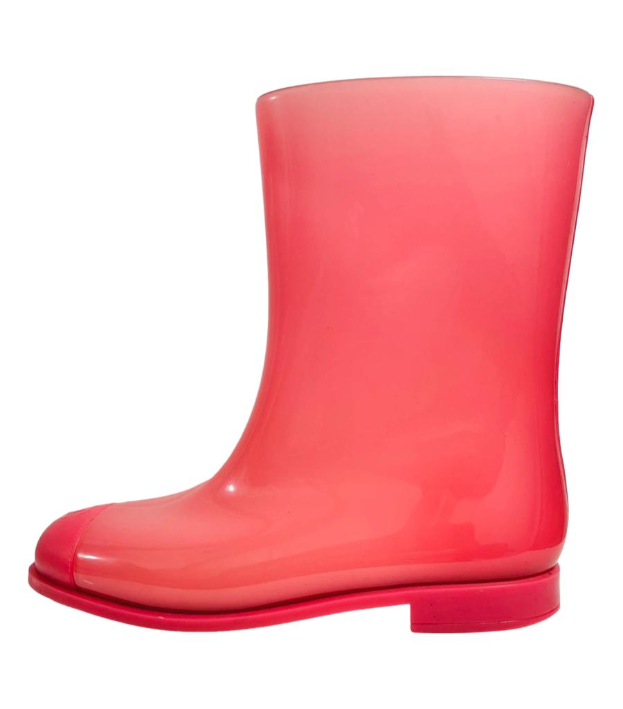 Chanel CC Logo Wellington Boots. Size 41 Shush London