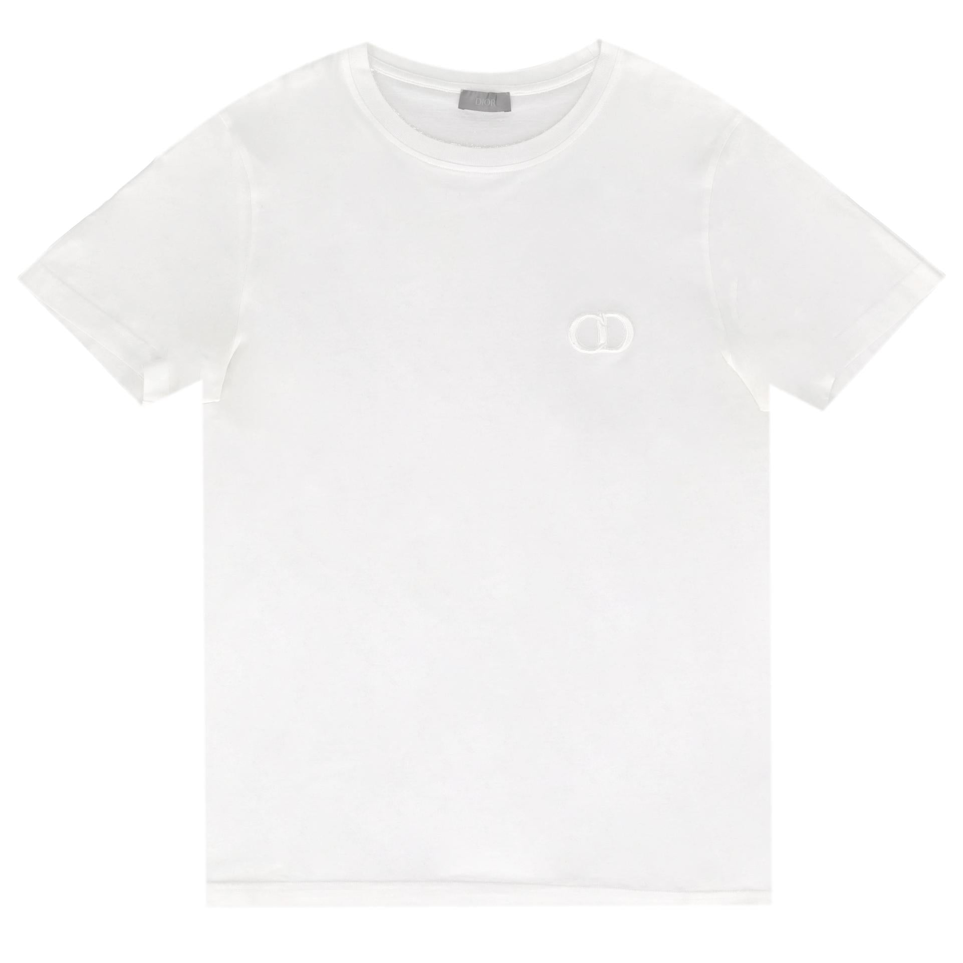 Dior 'CD Icon' Embroidered Cotton T-Shirt. Size L – Shush London