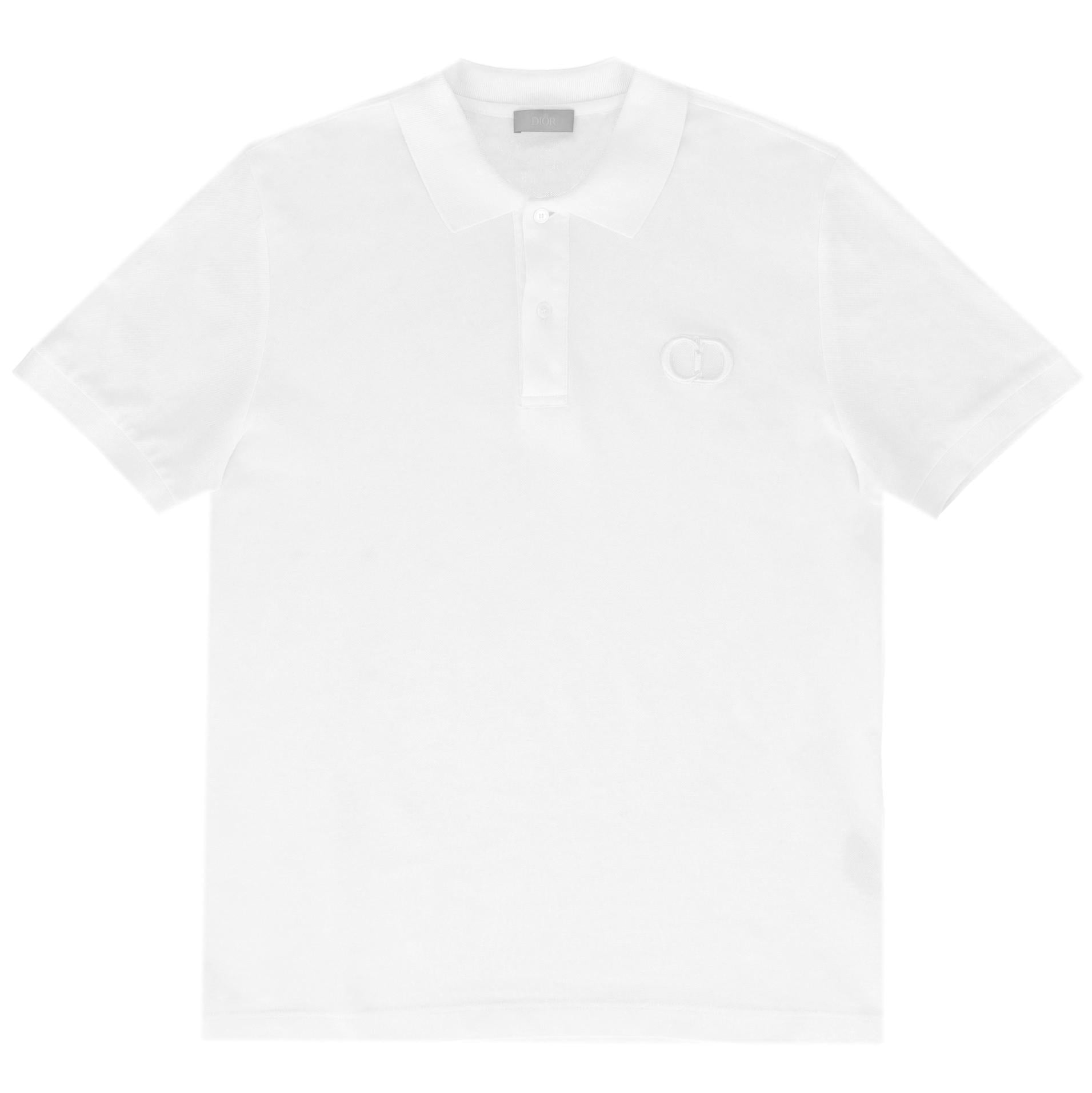 Dior 'CD Icon' Embroidered Cotton Polo Shirt. Size L – Shush London