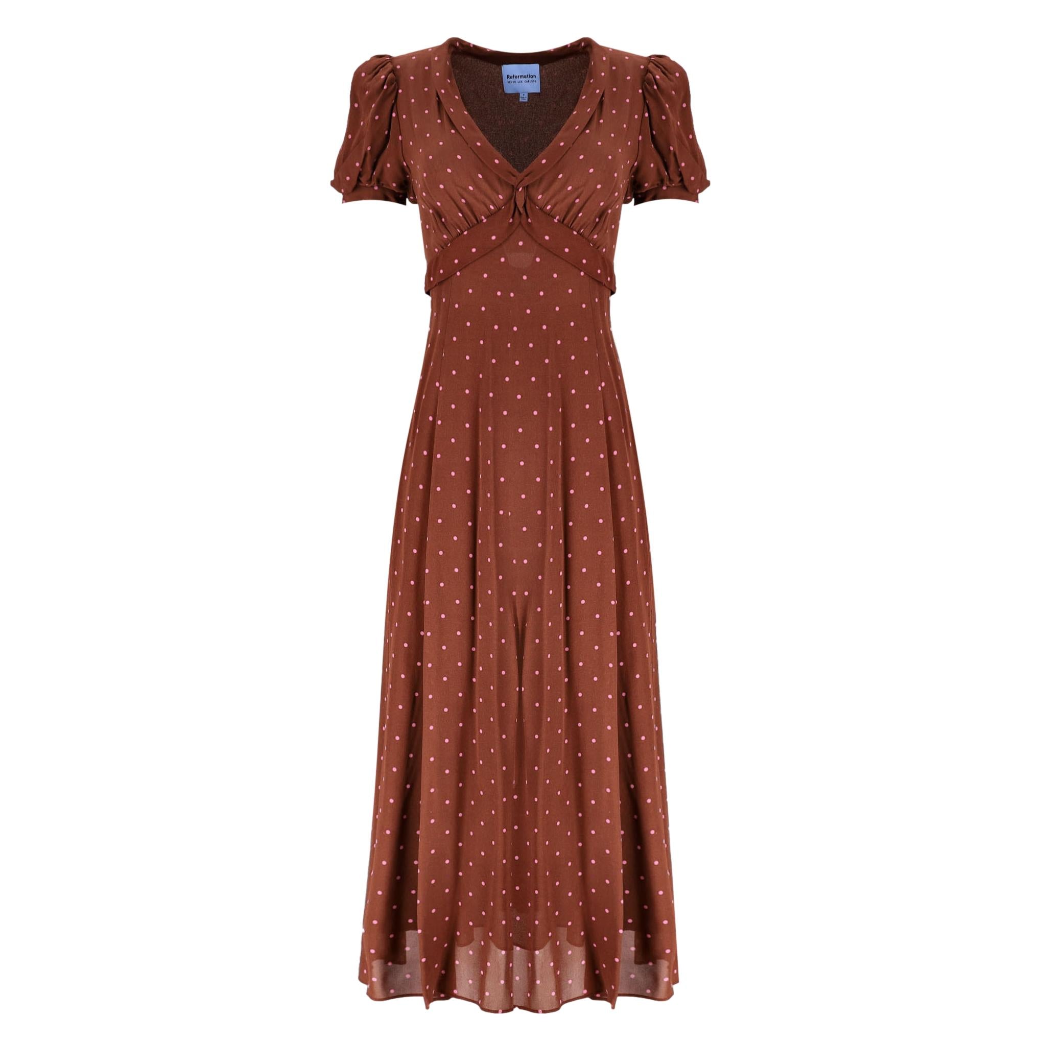 Reformation Polka-Dot Maxi Dress. Size 4US