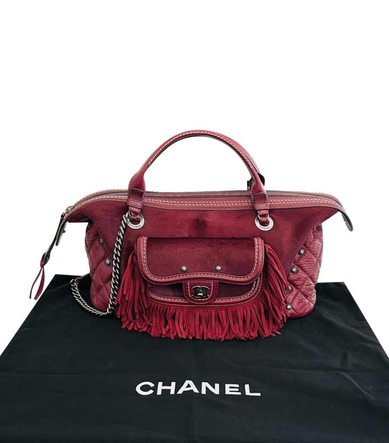 Chanel  Paris-Dallas Pony Hair & Leather Fringe Bag