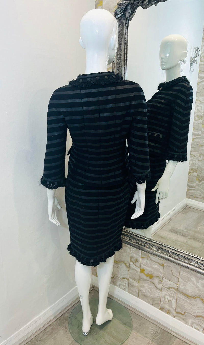 Chanel Cashmere Skirt & Jacket Suit. Size 38FR
