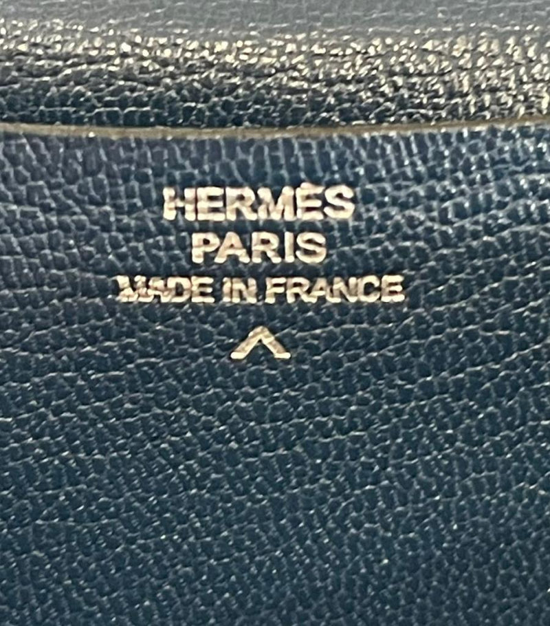 Hermes Diamond & 18k White Gold Shiny Crocodile Skin Bearn Wallet