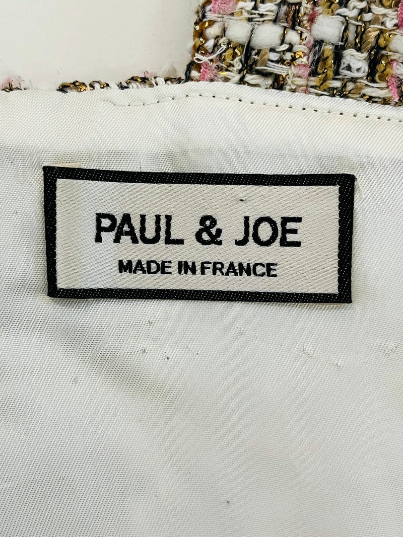 Paul & Joe Tweed Crop Top. Size S