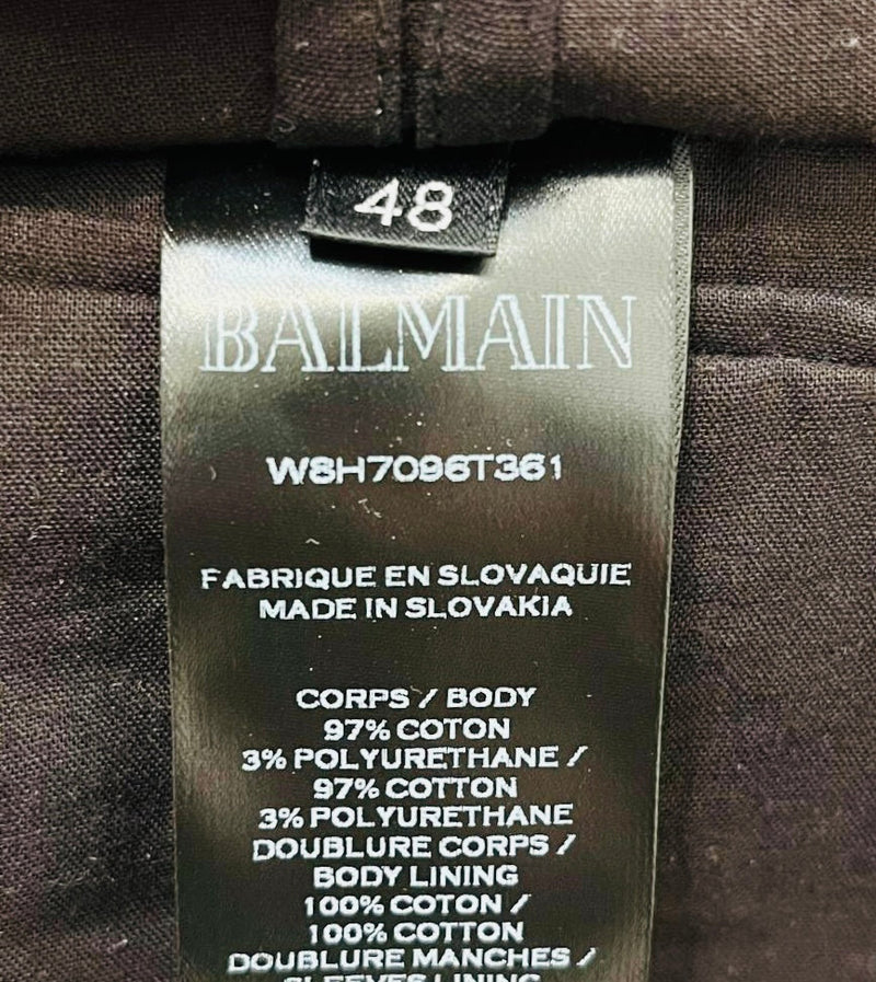 Balmain Cotton Blazer. Size 48IT