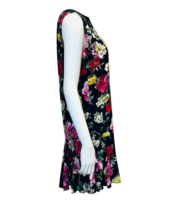 Dolce & Gabbana Floral Rose Print Dress. Size 40IT