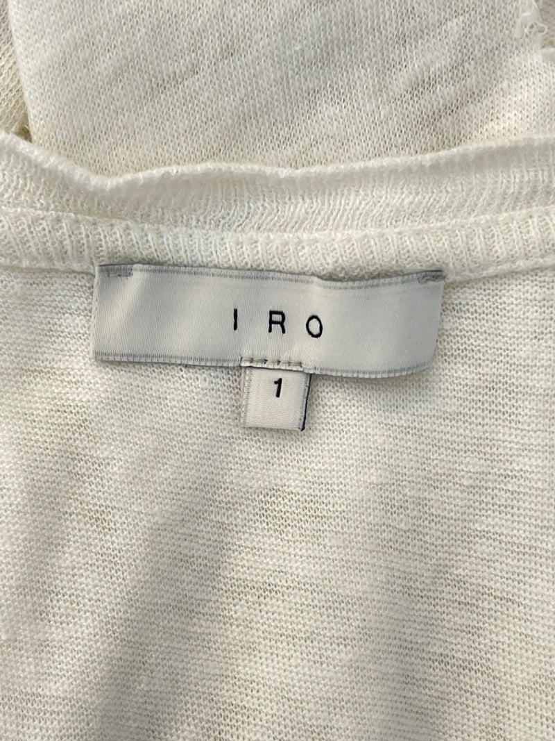 Iro Linen Distressed Vest Top. Size 1