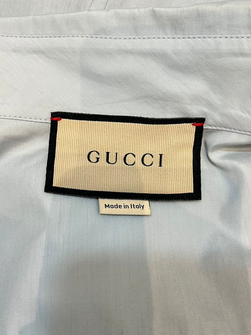 Gucci Cotton Shirt With Epaulettes. Size 38IT