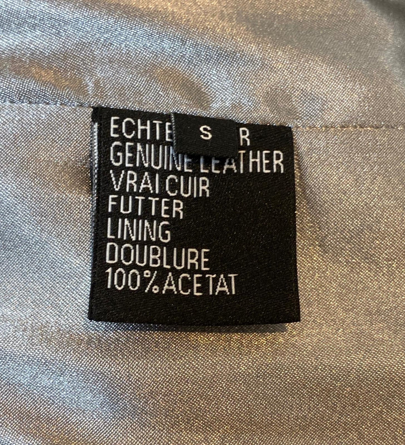 Philipp Plein Ltd Edition Logo Leather Trench Coat. Size S