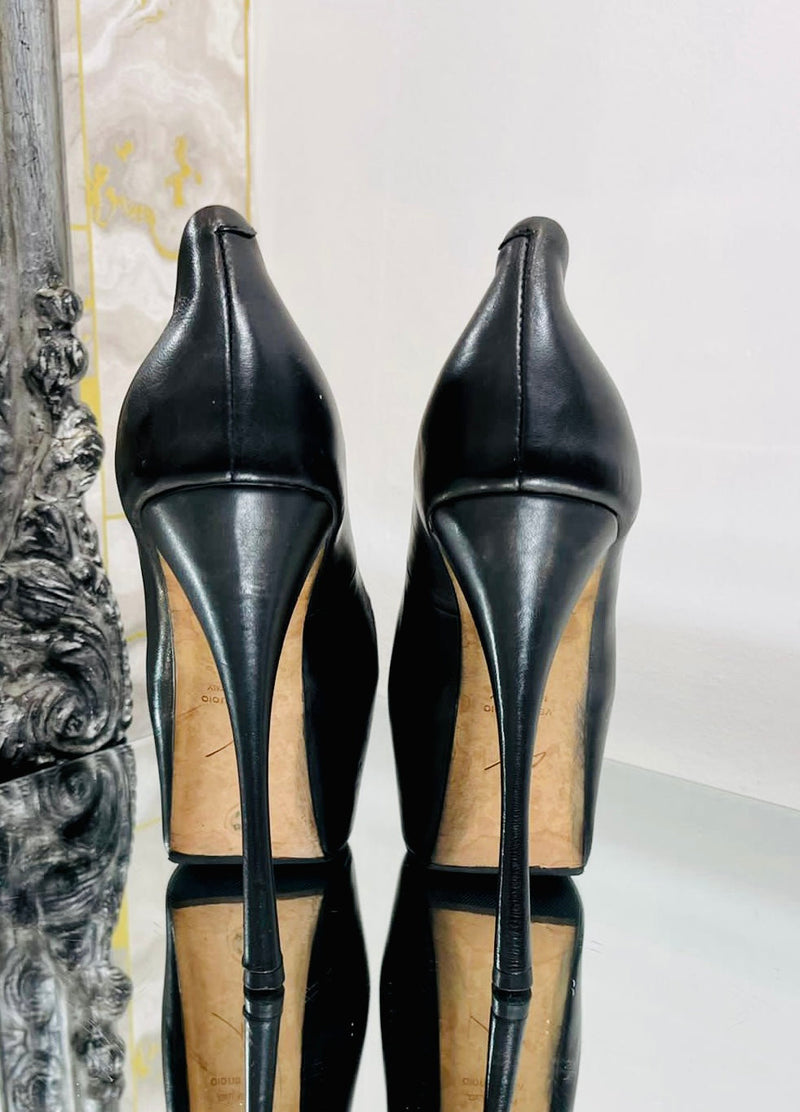 Giuseppe Zanotti Peep Toe Platform Heels. Size 35
