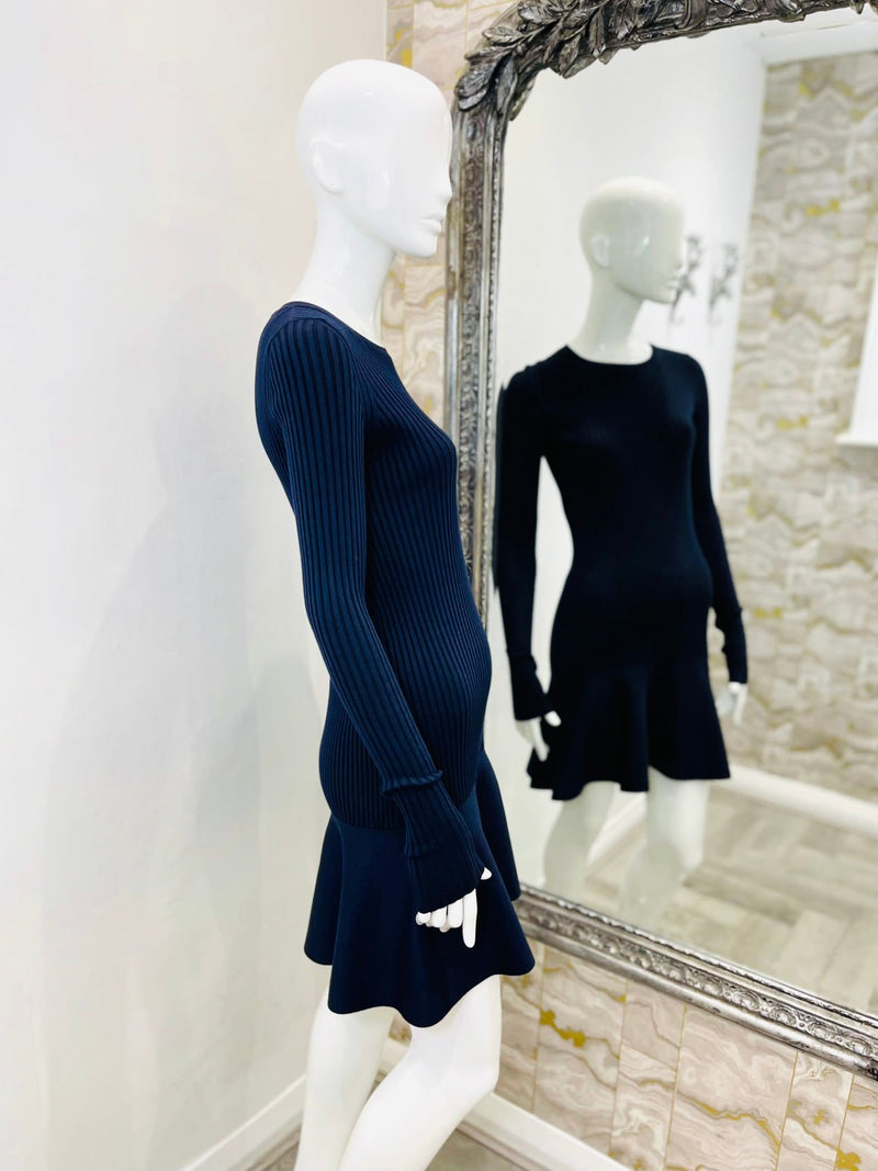 Stella McCartney Wool & Silk Ribbed Dress. Size 40IT