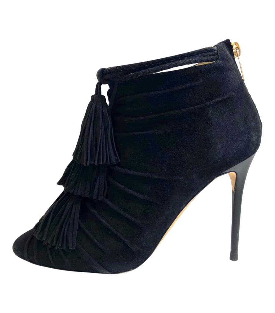 Jimmy Choo Open Toe Suede Tassel Size 36 – Shush London