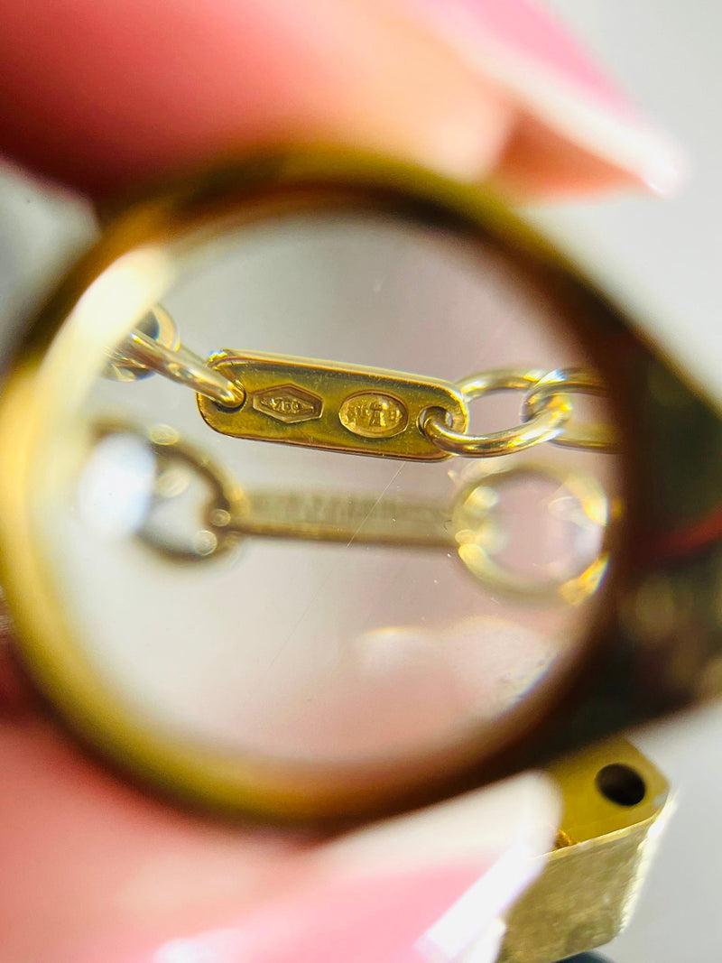 Boucheron 18k Gold Jade & Diamond Serpent Necklace