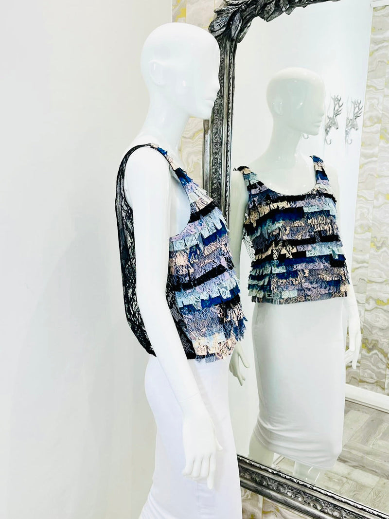 Chanel Paris Seoul Lace Top. Size 42FR