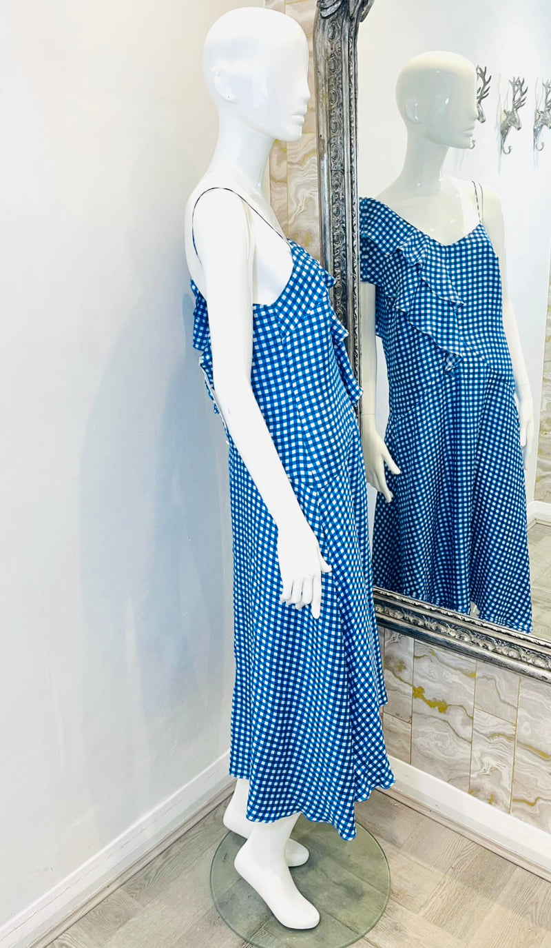 Paper London Silk Gingham Dress. Size 8UK