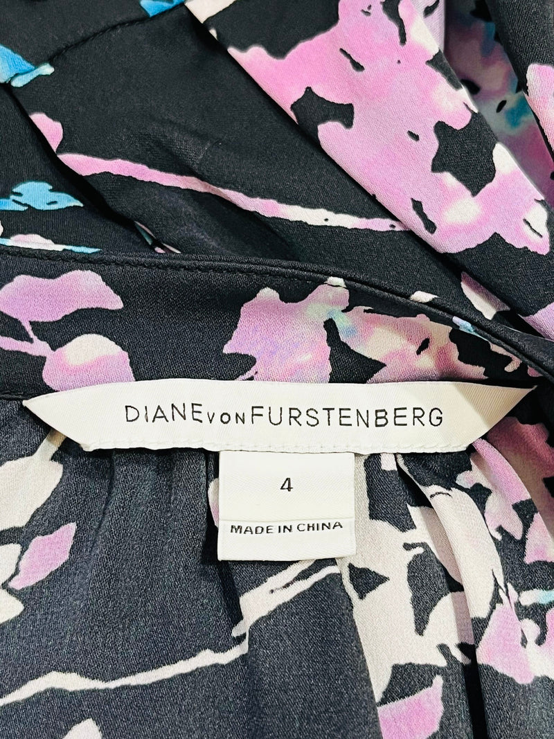 Diane Von Furstenberg Floral Silk Dress. Size 4US