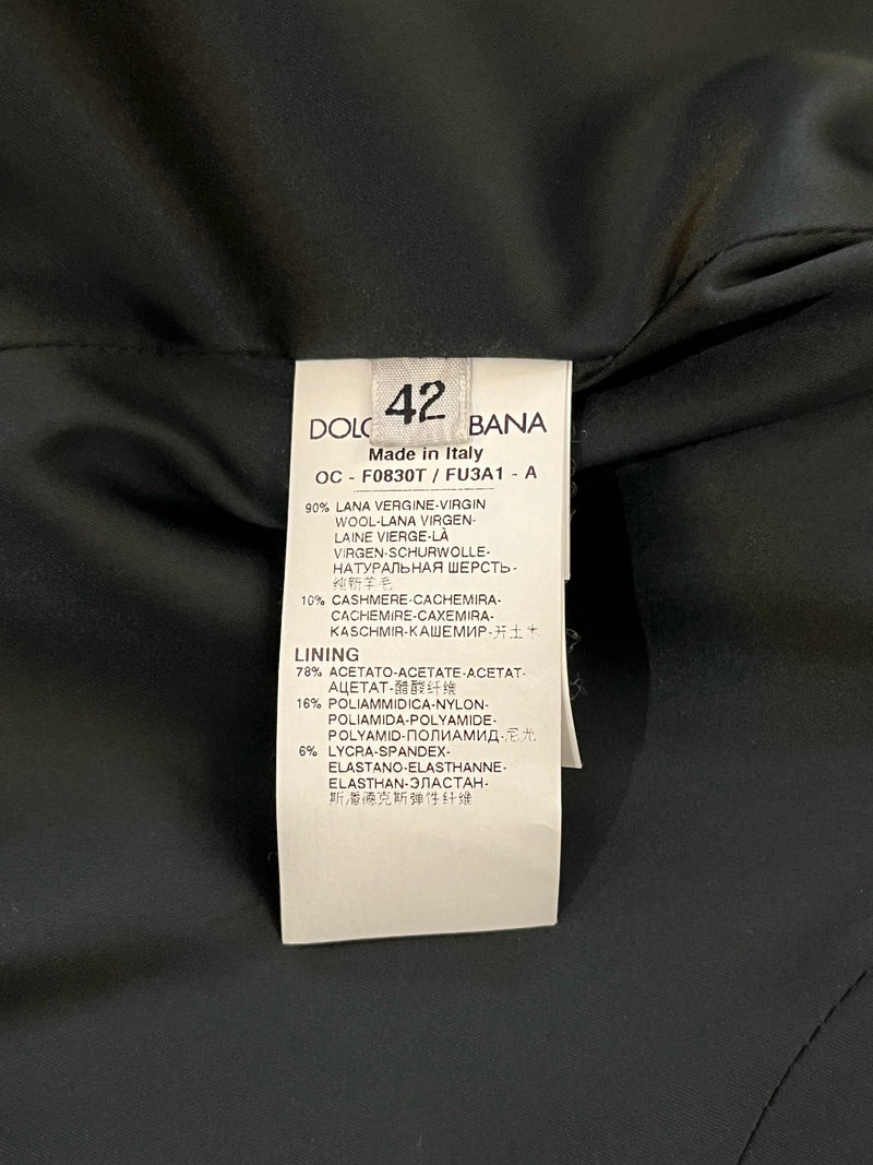 Dolce & Gabbana Cashmere & Wool Coat. Size 42IT