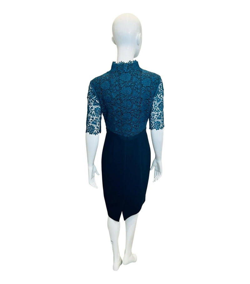 Catherine Deane Lace Sheath Dress. Size 12UK