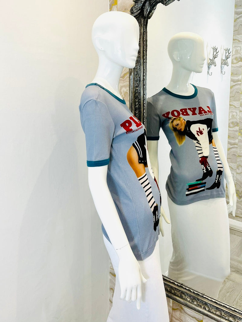 Dolce & Gabbana 'Playboy' T-Shirt. Size 48IT