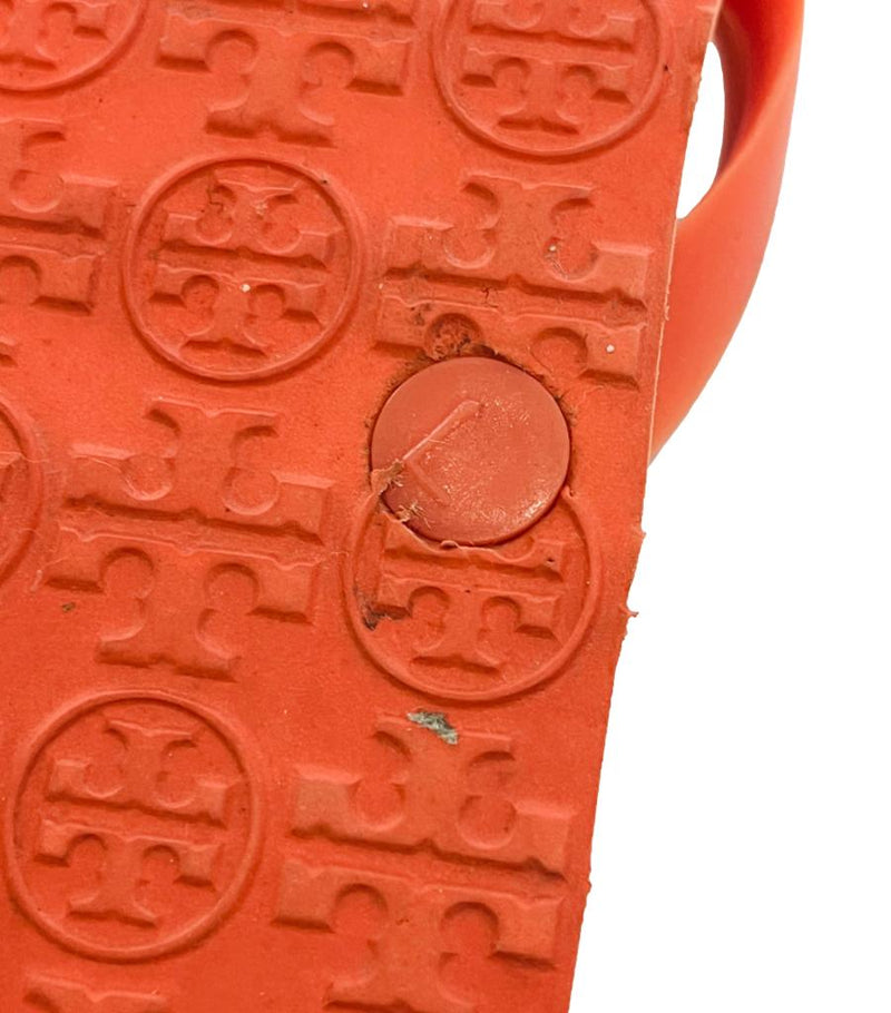 Tory Burch Rubber Flip Flop Sandals. Size L