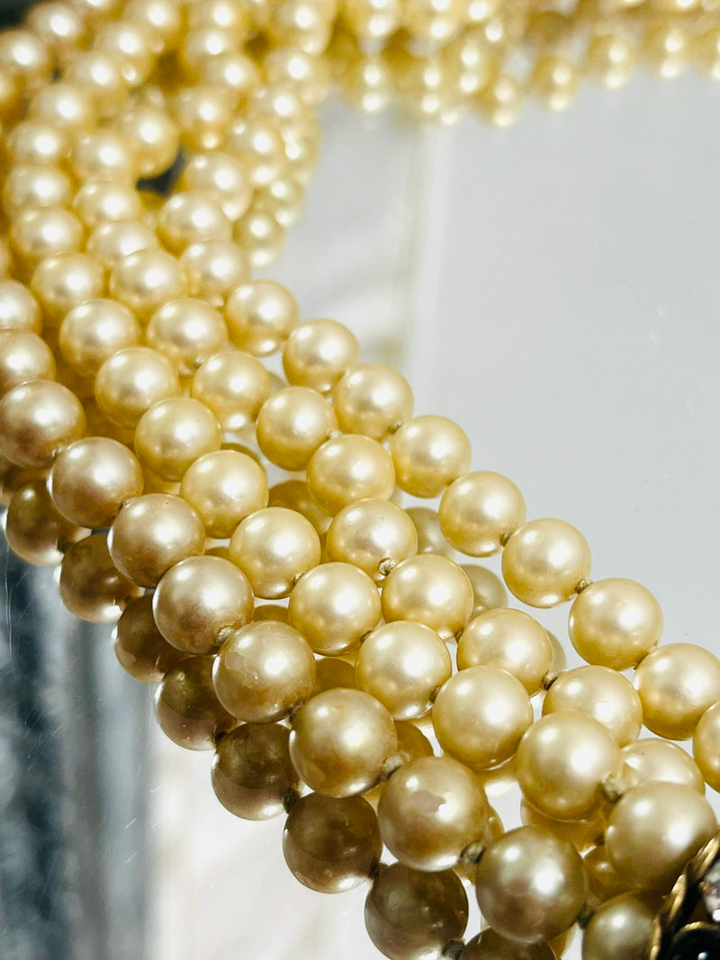 Chanel Vintage Pearl & Gripoix Necklace By Victoire de Castellane