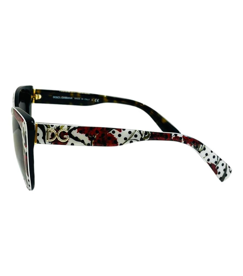 Dolce & Gabbana Rose-Print Sunglasses