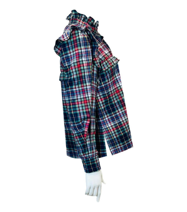 Isabel Marant Etoile Cotton Checked Shirt. Size 36FR