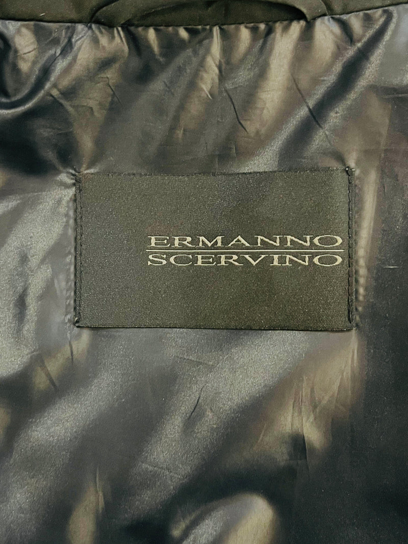 Ermanno Scervino Lace Detailed Belted Coat. Size 46IT