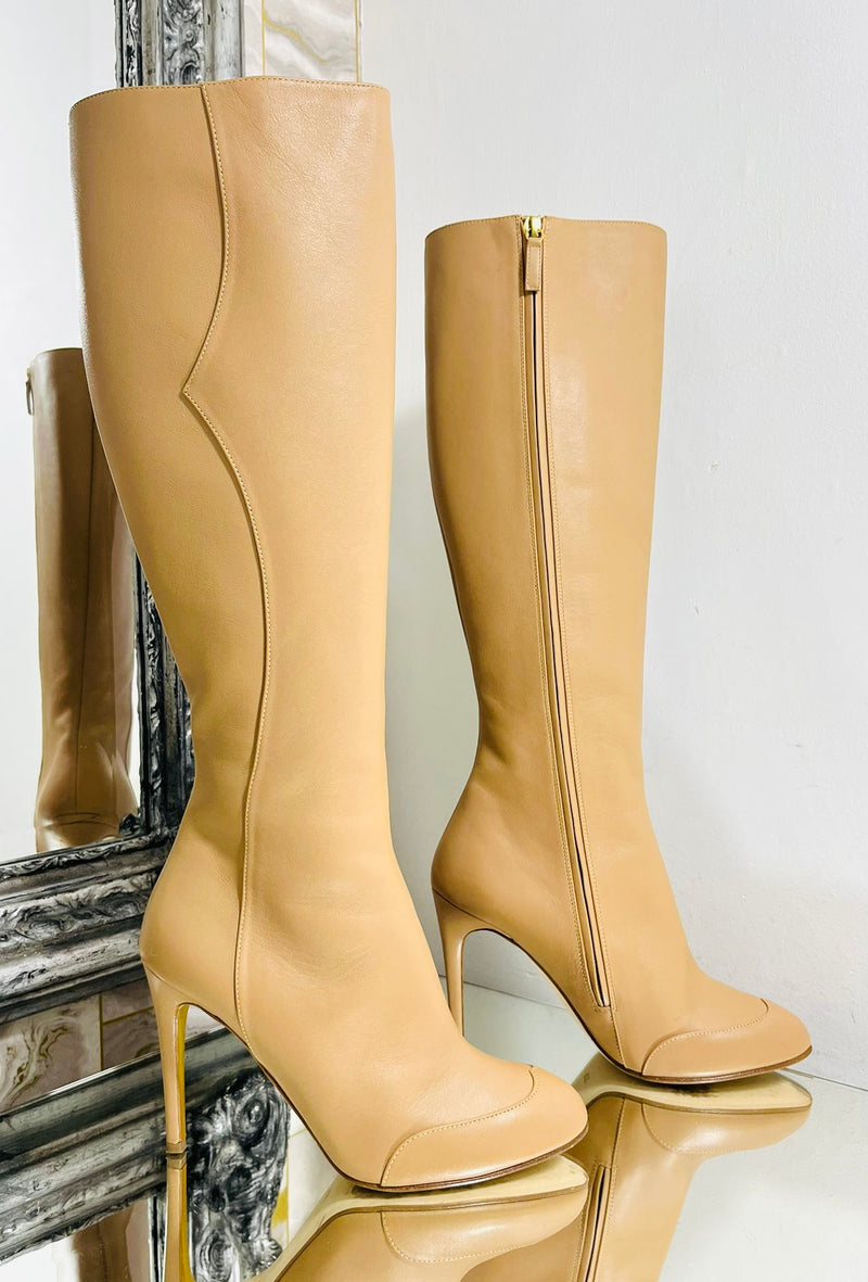 Rupert Sanderson Calfskin Knee High Boots. Size 38.5