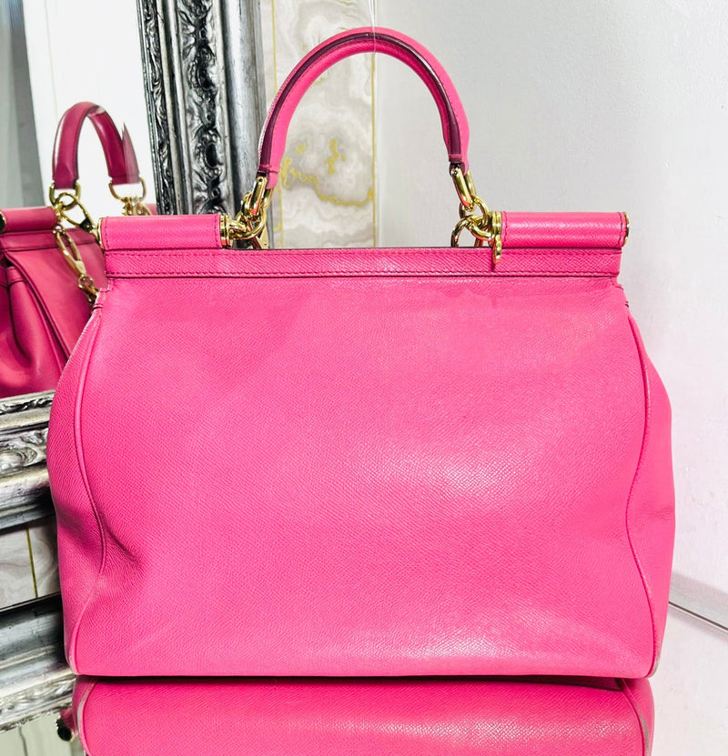 Dolce & Gabbana Sicily Leather Bag & Charm