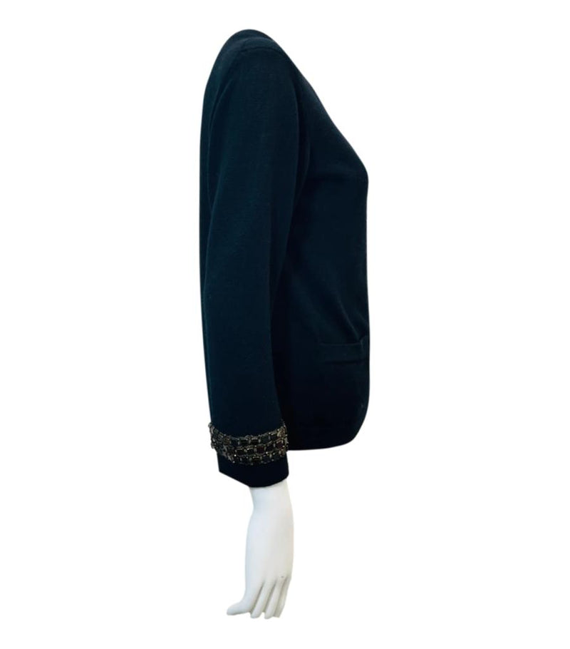 Chanel Paris Byzance Cashmere Jewelled Cardigan/Jacket. Size 38FR