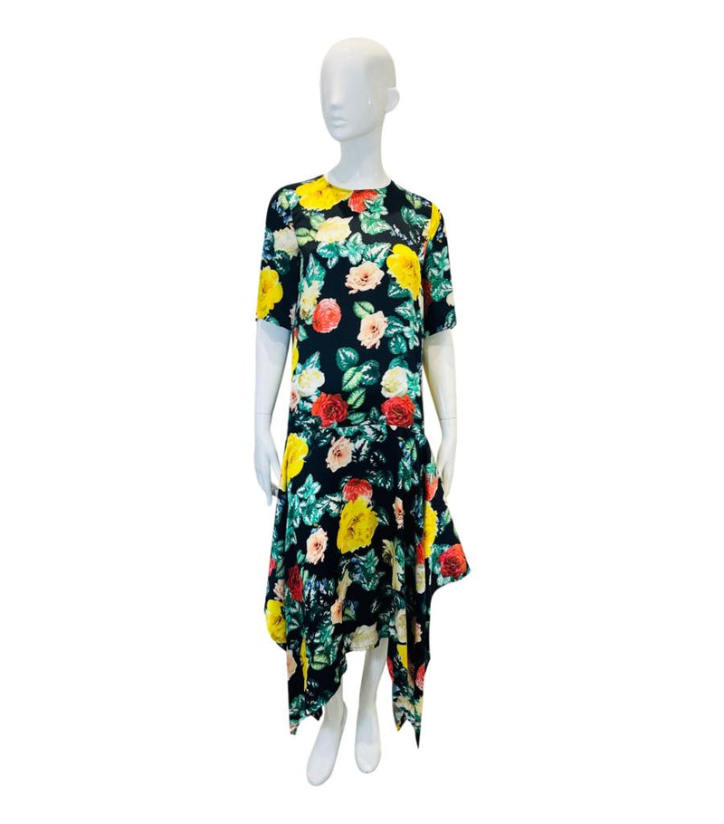 Preen By Thornton Bregazzi Silk Floral Dress. Size S