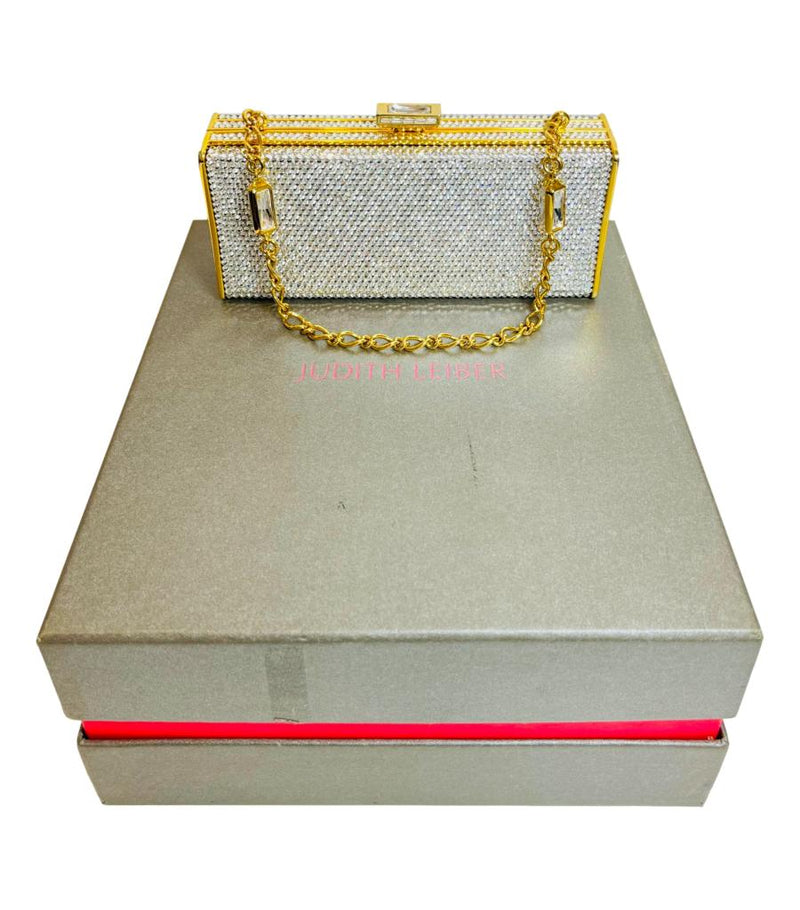 Judith Leiber Swarovski Crystal Embellished  Bag With Matching Mirror & Coin Purse