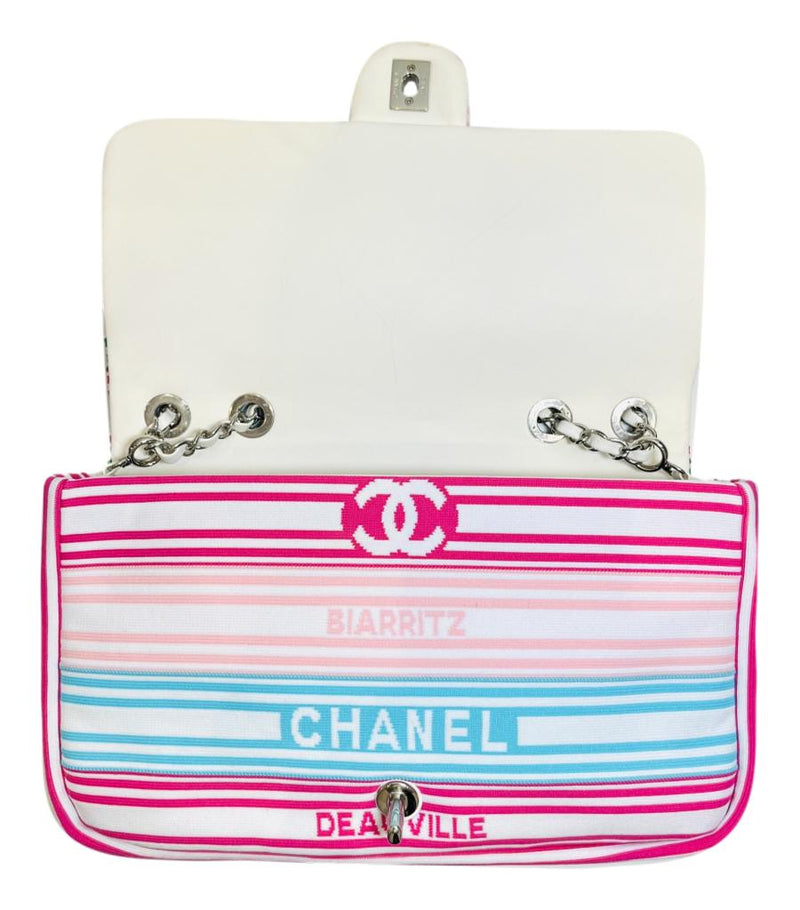 Chanel Venise Biarritz Canvas Flap  Bag