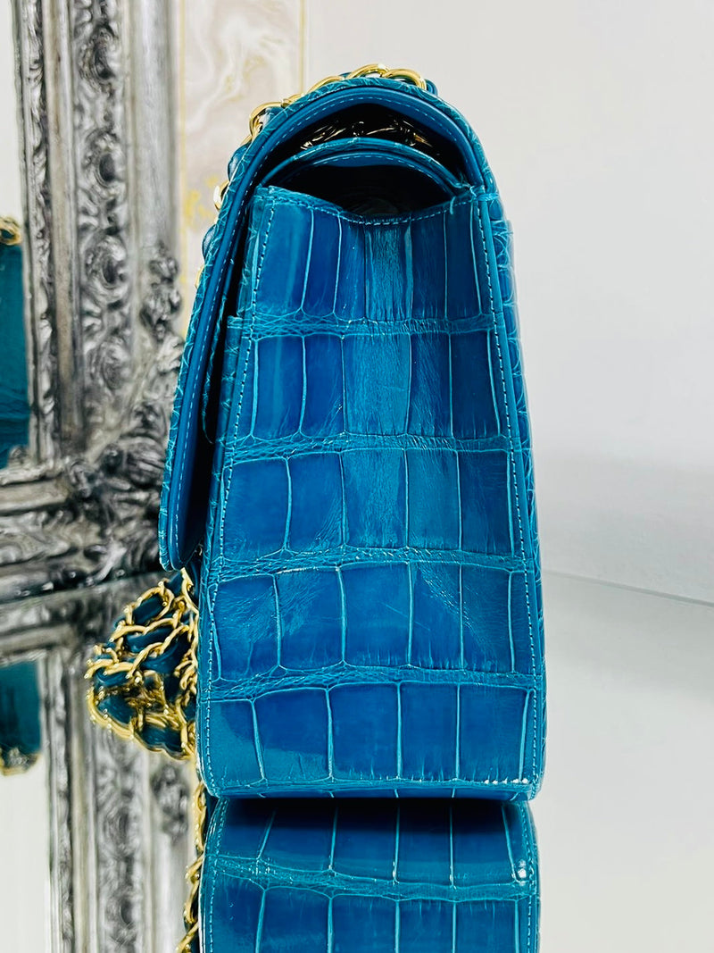 Chanel Alligator Jumbo Double Flap Timeless Bag