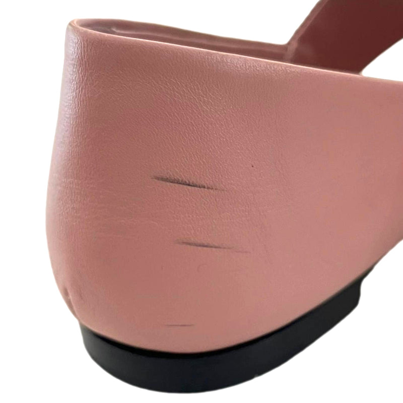 Tod's Snake Embossed Leather Sandals. Size 38.5