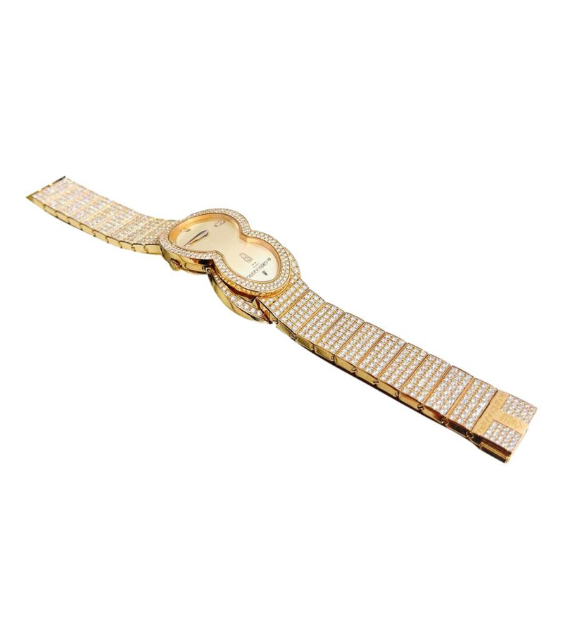 De Grisogono 'Be Eight' 18k Rose Gold & Diamond Watch