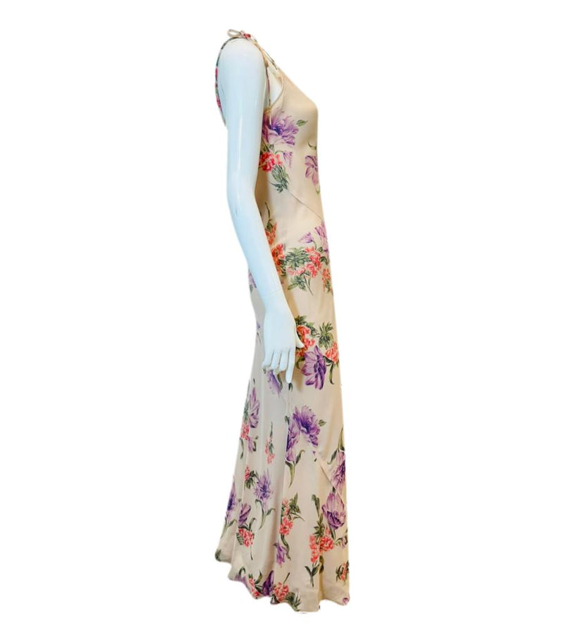 Joseph Silk Floral Maxi Dress. Size 38FR