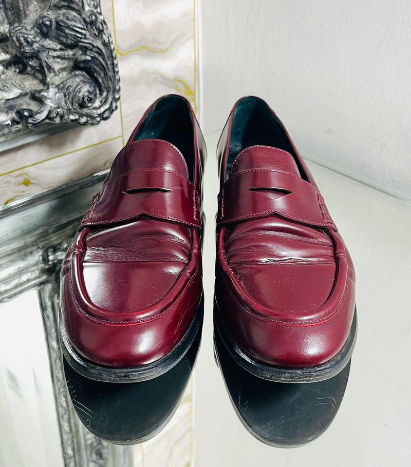 Burberry Leather Loafers. Size 38