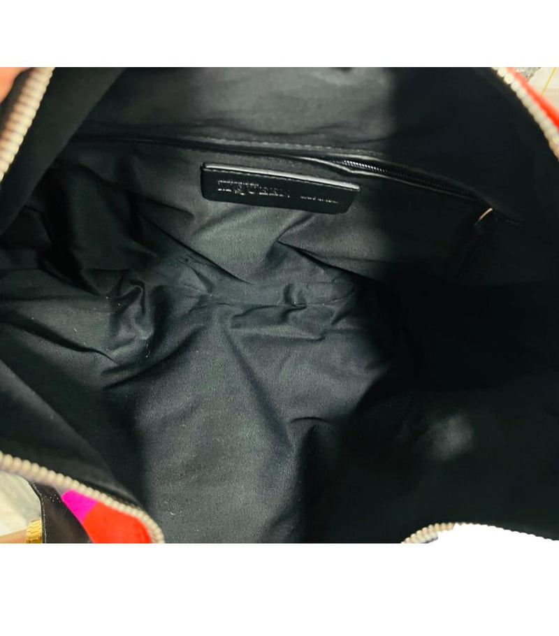 Alexander McQueen De Manta Satin Clutch Bag