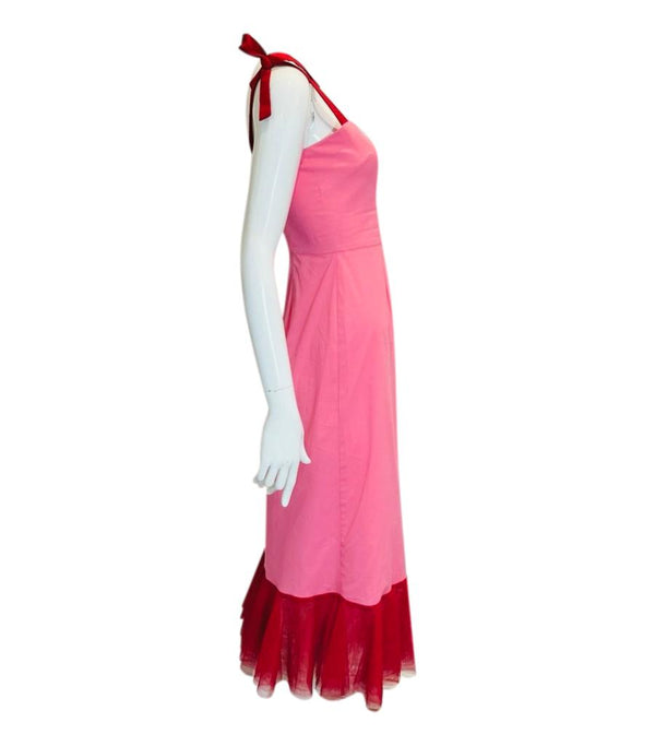 Staud Tulle-Trimmed Cotton Dress. Size 4US