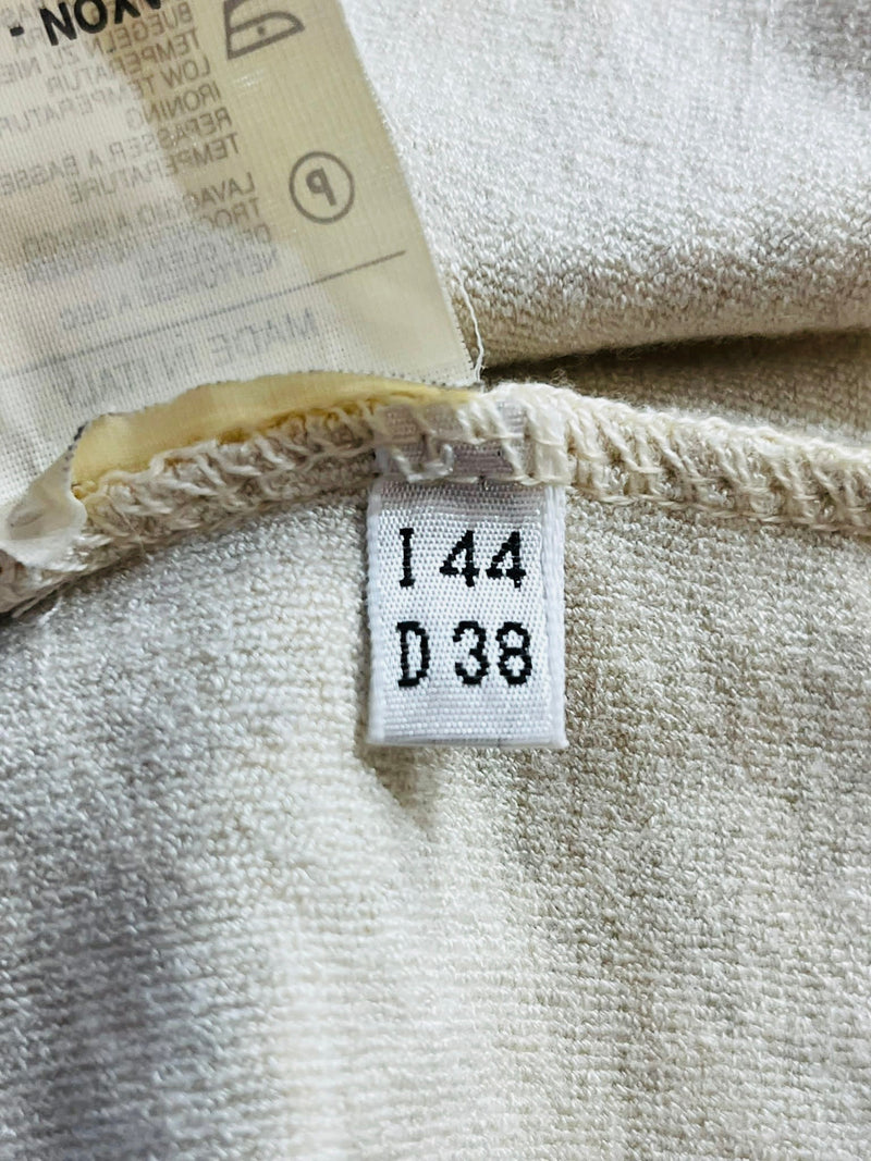 Blumarine Fur Trimmed Cardigan. Size 44IT